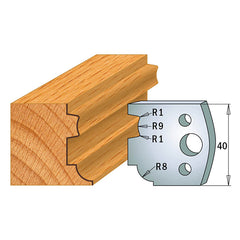 CMT 690.026 PROFILE KNIVES FOR INSERT SHAPER SYSTEM SP 1-37/64”x5/32”  (40x4mm)