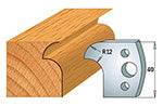 CMT 690.005 PROFILE KNIVES FOR INSERT SHAPER SYSTEM SP 1-37/64”x5/32”  (40x4mm)