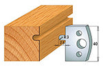 CMT 690.010 PROFILE KNIVES FOR INSERT SHAPER SYSTEM SP 1-37/64”x5/32”  (40x4mm)