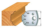 CMT 690.023 PROFILE KNIVES FOR INSERT SHAPER SYSTEM SP 1-37/64”x5/32”  (40x4mm)