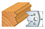 CMT 690.029 PROFILE KNIVES FOR INSERT SHAPER SYSTEM SP 1-37/64”x5/32”  (40x4mm)