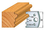 CMT 690.033 PROFILE KNIVES FOR INSERT SHAPER SYSTEM SP 1-37/64”x5/32”  (40x4mm)
