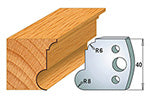 CMT 690.054 PROFILE KNIVES FOR INSERT SHAPER SYSTEM SP 1-37/64”x5/32”  (40x4mm)