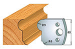 CMT 690.055 PROFILE KNIVES FOR INSERT SHAPER SYSTEM SP 1-37/64”x5/32”  (40x4mm)