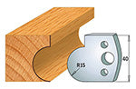 CMT 690.065 PROFILE KNIVES FOR INSERT SHAPER SYSTEM SP 1-37/64”x5/32”  (40x4mm)