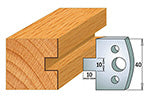 CMT 690.091 PROFILE KNIVES FOR INSERT SHAPER SYSTEM SP 1-37/64”x5/32” (40x4mm)