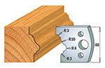 CMT 690.102 PROFILE KNIVES FOR INSERT SHAPER SYSTEM SP 1-37/64”x5/32”  (40x4mm)