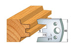 CMT 690.113 PROFILE KNIVES FOR INSERT SHAPER SYSTEM SP 1-37/64”x5/32” (40x4mm)