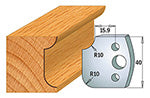 CMT 690.175 PROFILE KNIVES FOR INSERT SHAPER SYSTEM SP 1-37/64”x5/32”  (40x4mm)