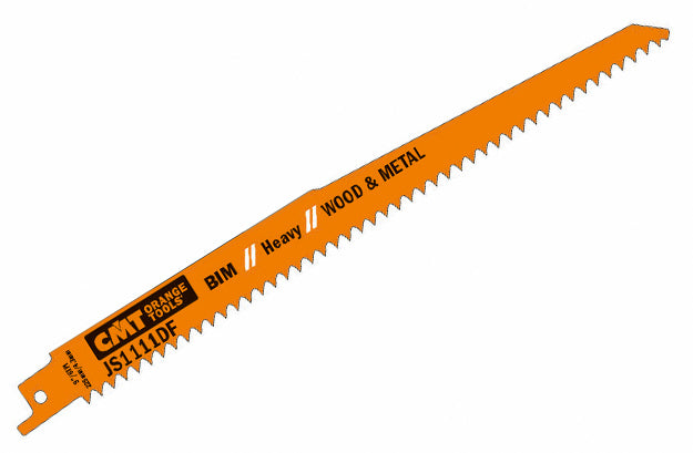 CMT JS1111DF-20 RECIPROCATING SAW BLADES for WOOD&METAL (BIM) 9”x 6TPI (20-PCS.)