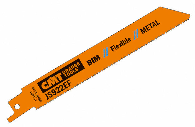 CMT JS922EF-5 RECIPROCATING SAW BLADES for METAL (BIM) 6”x 18TPI (5-PCS.)