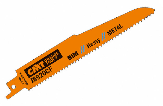 CMT JS920CF-5 RECIPROCATING SAW BLADES for METAL (BIM) 6”x 9TPI (5-PCS.)