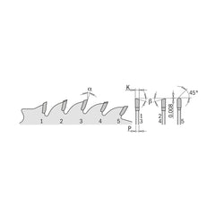 CMT 285.650.10 COMBINATION 10”x0.126”/0.087”x5/8” T=50 ATB+TCG