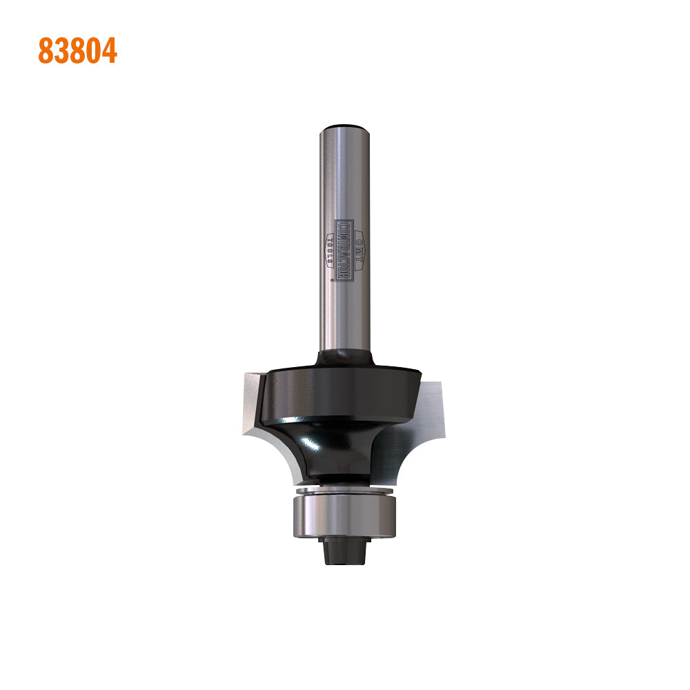 CMT 83807 CMT CONTRACTOR® ROUNDOVER & BEADING BITS D=1-1/2” R=1/2” S=1/4”
