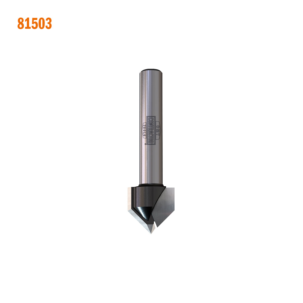 CMT 81503 CMT CONTRACTOR® V-GROOVING BIT D=1/2”x1/2” A=90° S=1/4”