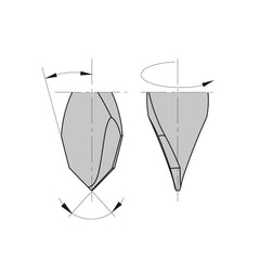 CMT 314.050.41 DOWEL DRILL FOR THROUGH HOLE 5x30x70mm RH