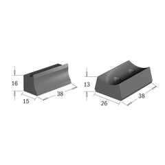 CMT 695.999.23 WEDGE FOR KNIVES (A1) 23x11x9.5mm FOR CUTTER HEAD 694.015