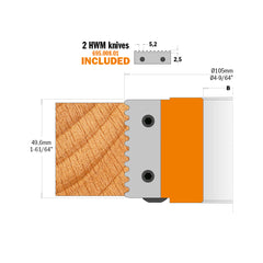 CMT 694.008.31 PROFESSIONAL FINGER JOINT CUTTER HEADS D=4-9/64’’ B=1-1/4”