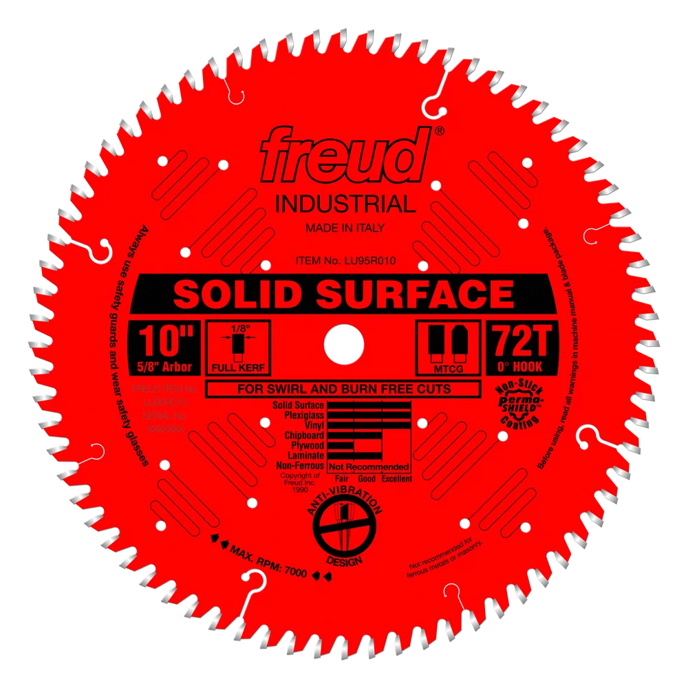 Freud LU95R010 10" Solid Surface Blade