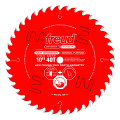 Freud P410T 10" Thin Kerf Next Generation Premier Fusion General Purpose Blade