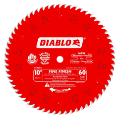 Diablo D1060X 10" x 60-Teeth Fine Finish Saw Blade for Wood