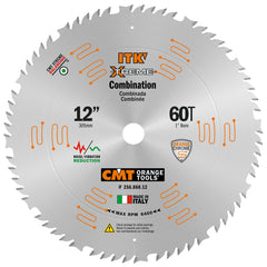 CMT 256.060.12 COMBINATION 12”x0.102”/0.071”x1’’ T=60 ATB+FLAT