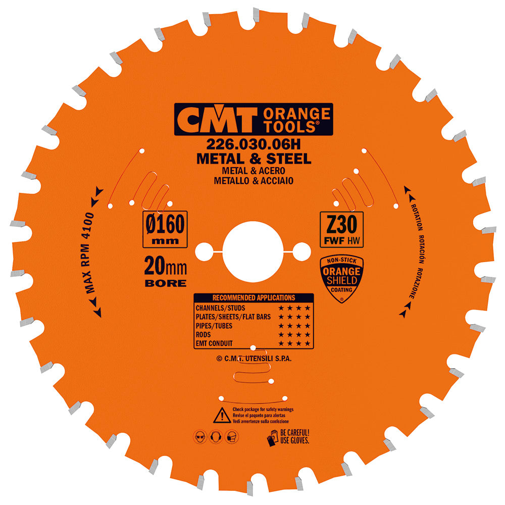 CMT 226.036.06H MEDIUM/THICK - METAL & STEEL 6-1/2”x 20mm Bore T36 FWF