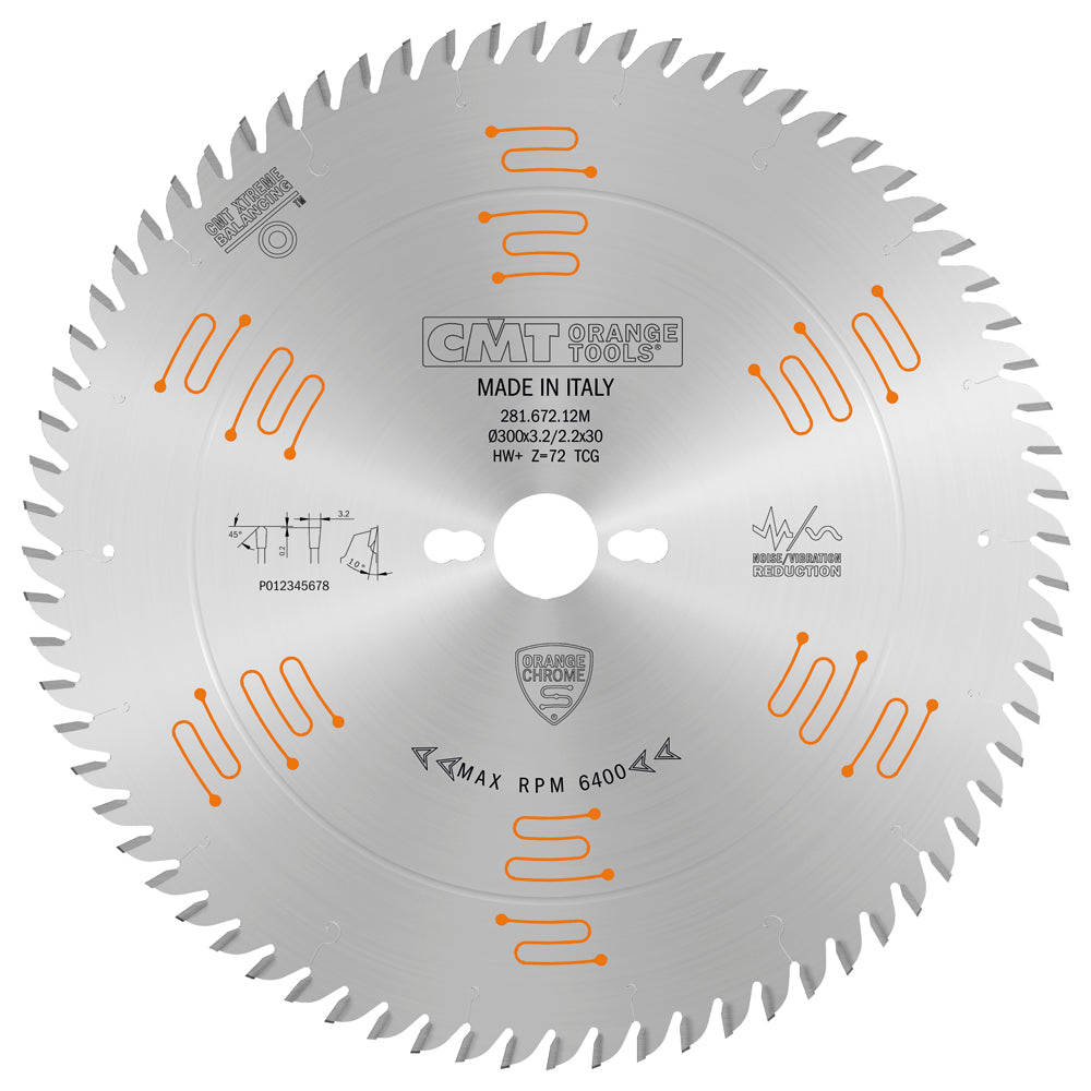 CMT 281.760.48H HEAVY-DUTY FINE FINISH 160x2.2/1.6x20mm T=48 TCG