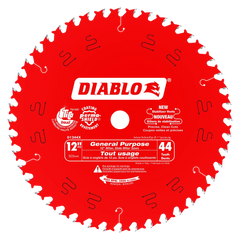 Diablo D1244X 12" x 44-Teeth General Purpose Saw Blade for Wood