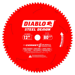 Diablo D1280CF 12" x 80-Teeth Steel Demon™ Cermet II Saw Blade for Thin Metal