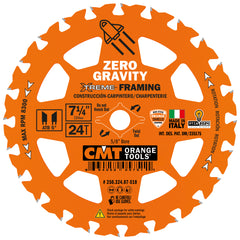 CMT 250.324.06-X10 SAW BLADE ITK TCT 6-1/2inX24ATB BORE-5/8<>inch (BULK)