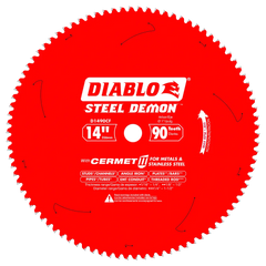 Diablo D1490CF 14" x 90-Teeth Steel Demon™ Cermet II Saw Blade for Thin Metal