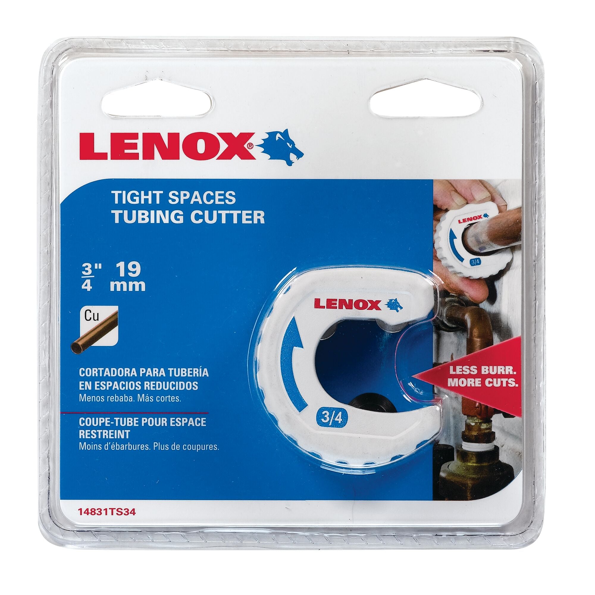 Lenox 14831TS34 3/4" Tight-Space Tubing Cutter - image 6