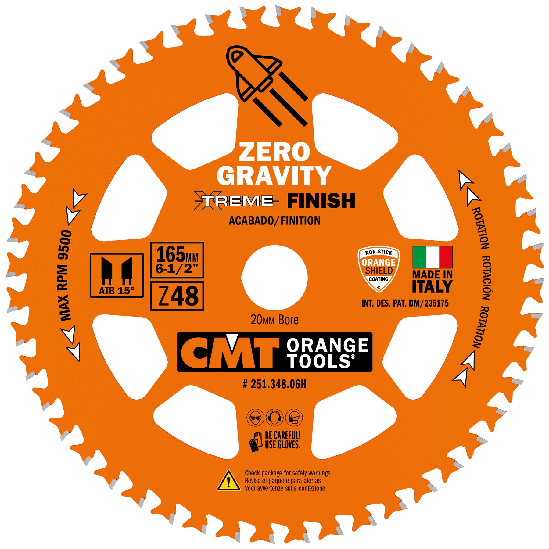 CMT 251.348.06H Finishing CSB ITK Orange HW 165X48ATB Bore-20mm+5/8inch