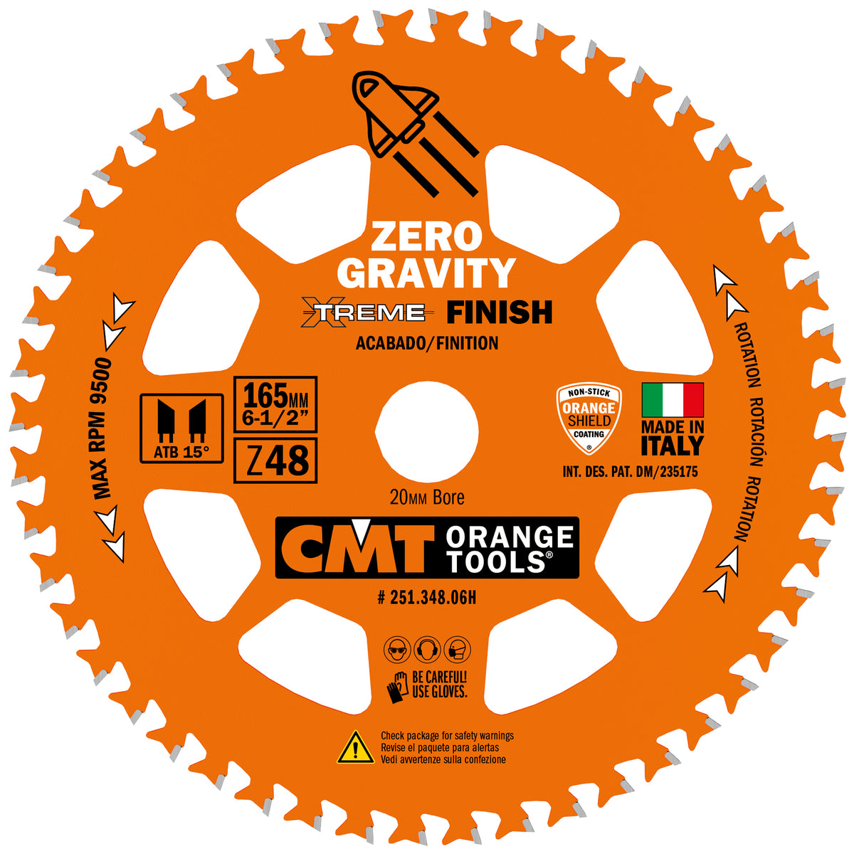 CMT 251.348.06H Finishing CSB ITK Orange HW 165X48ATB Bore-20mm+5/8inch