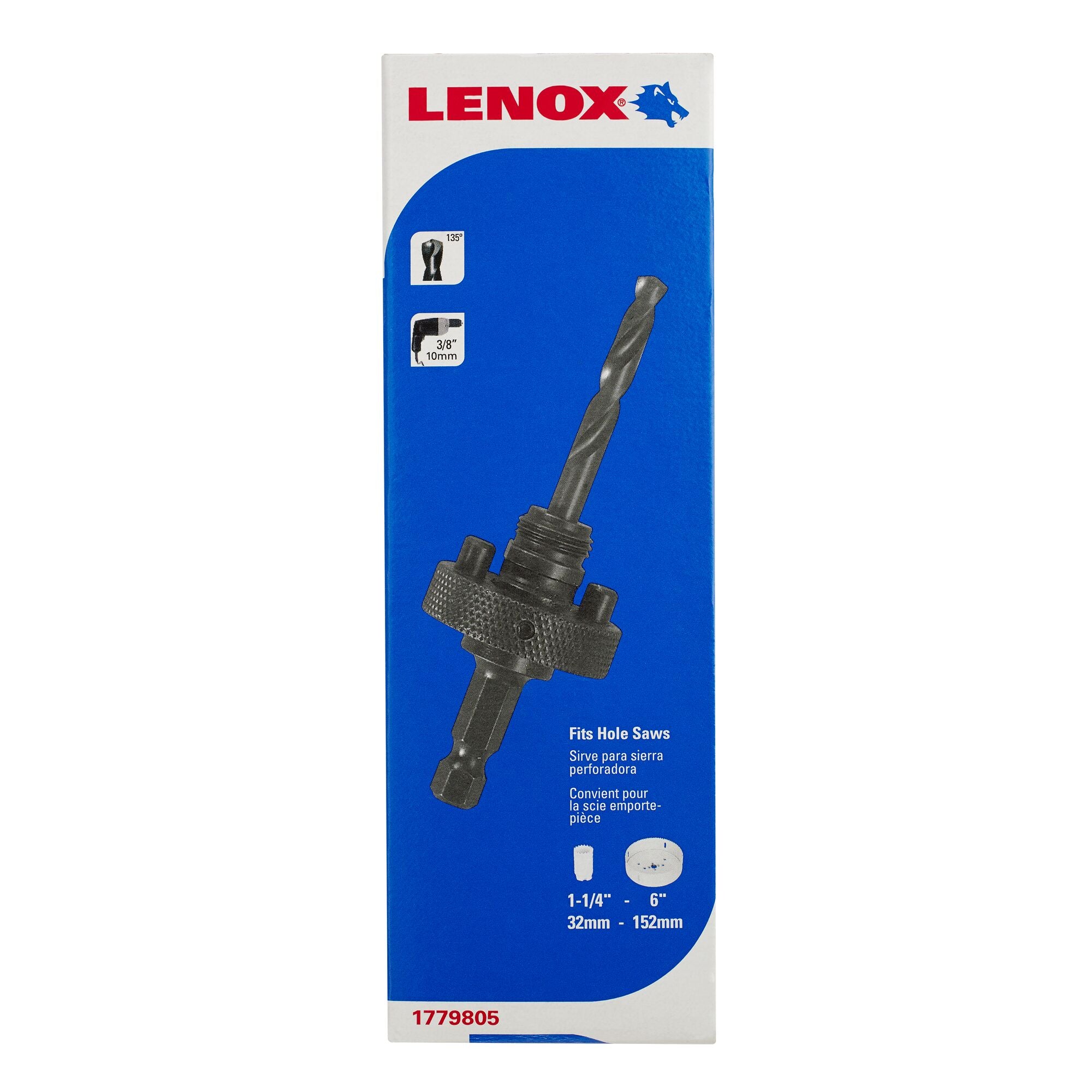 Lenox 1779805 6L T2 Hole Saw Arbor with 3-1/4" Pilot Drill - image 5