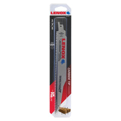 Lenox 1832144 9" x 1" x .050" 6 TPI Carbide Tipped Reciprocating Saw Blades, 5-Pack - image 3