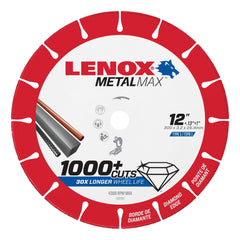 Lenox 1972927 Metalmax 12" x 1" Diamond-Edge Cut-Off Wheel - image 1