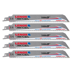 Lenox 2014225 9" x 1" x .050" 8 TPI Carbide Tipped Reciprocating Saw Blades, 5-Pack - image 1