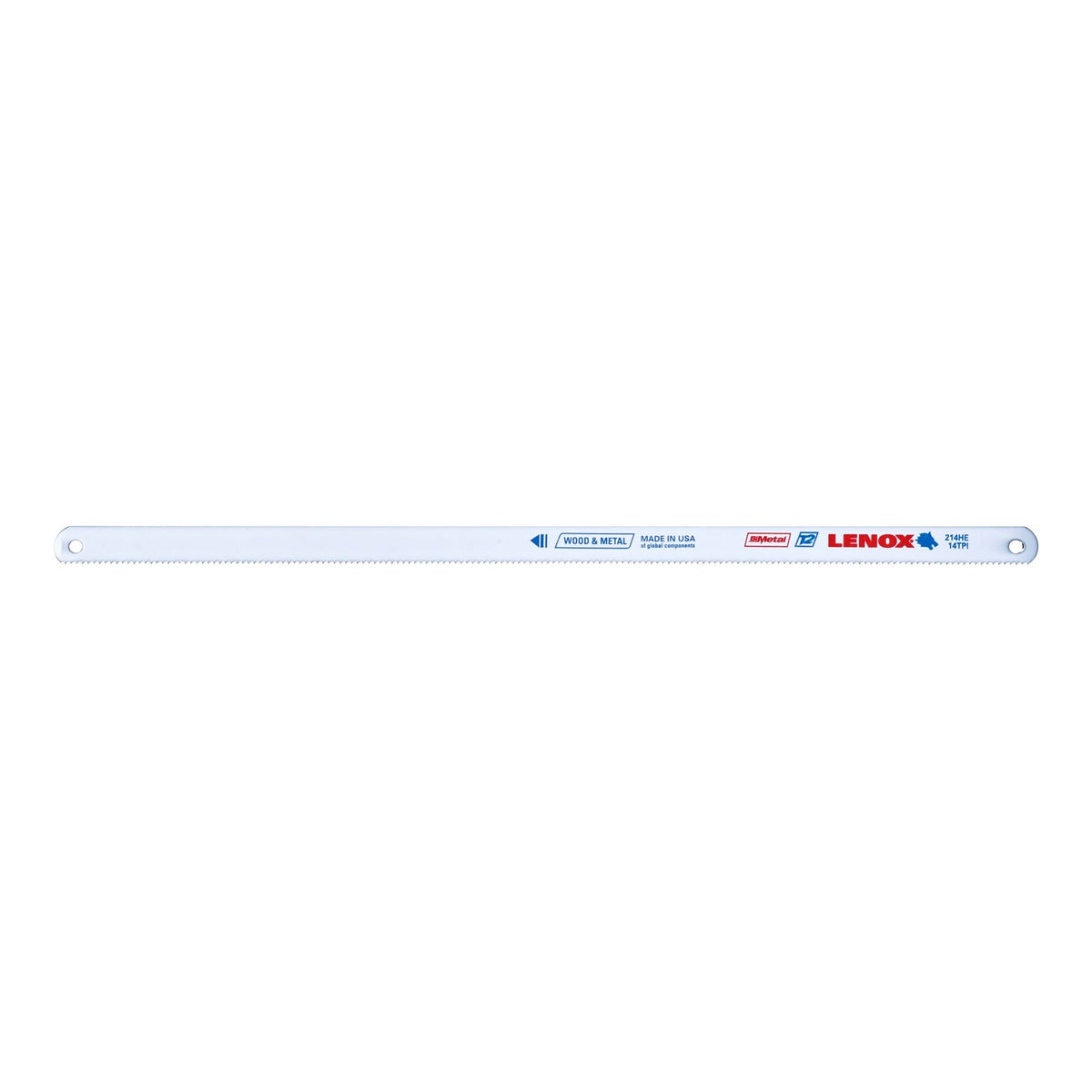 Lenox 20143V214HE 12" x 1/2" x .023" 14 TPI T2 Bi-Metal Hacksaw Blades, 10-Pack - image 1