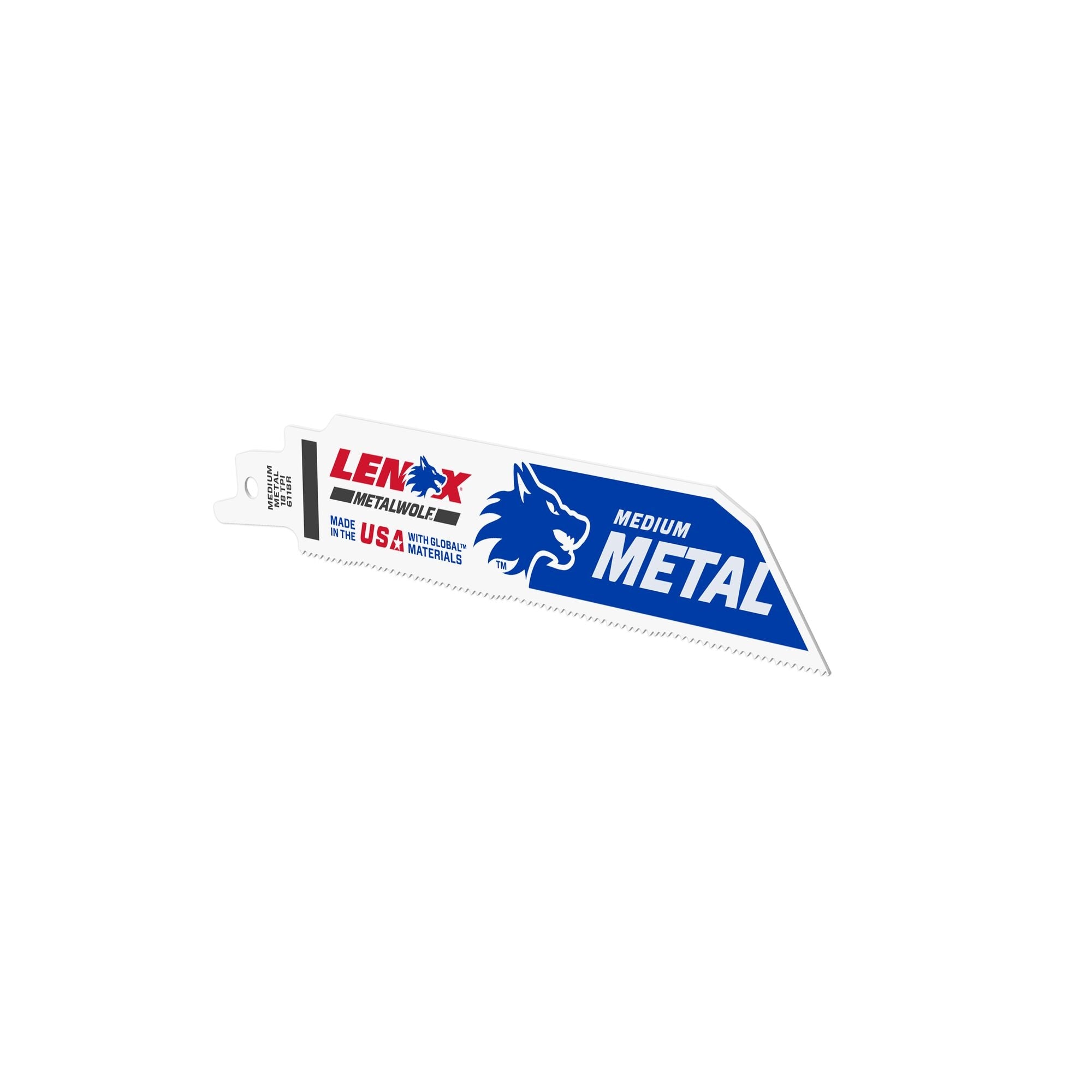 Lenox 201746118R 6" x 1" x .035" 18 TPI Bi-Metal Reciprocating Saw Blades, 5-Pack - image 2