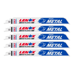 Lenox 201769110R 9" x 1" x .042" 10 TPI Bi-Metal Reciprocating Saw Blades, 5-Pack - image 1