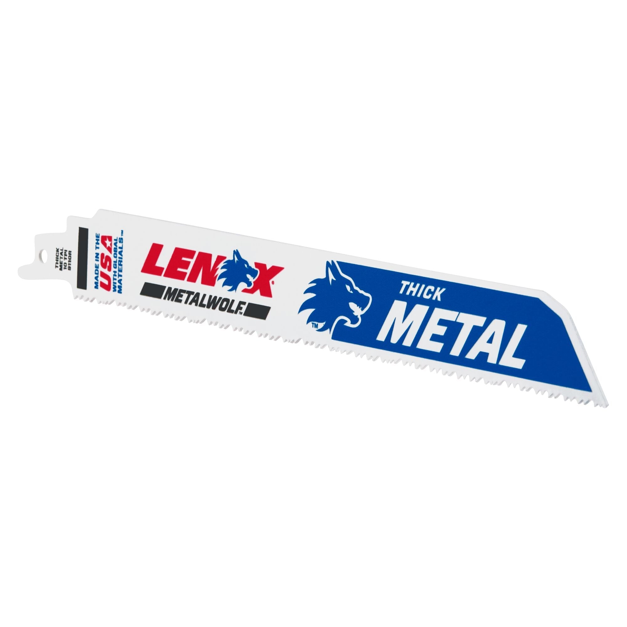 Lenox 201769110R 9" x 1" x .042" 10 TPI Bi-Metal Reciprocating Saw Blades, 5-Pack - image 3