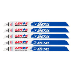 Lenox 2018212110R 12" x 1" x .042" 10 TPI Bi-Metal Reciprocating Saw Blades, 5-Pack - image 1