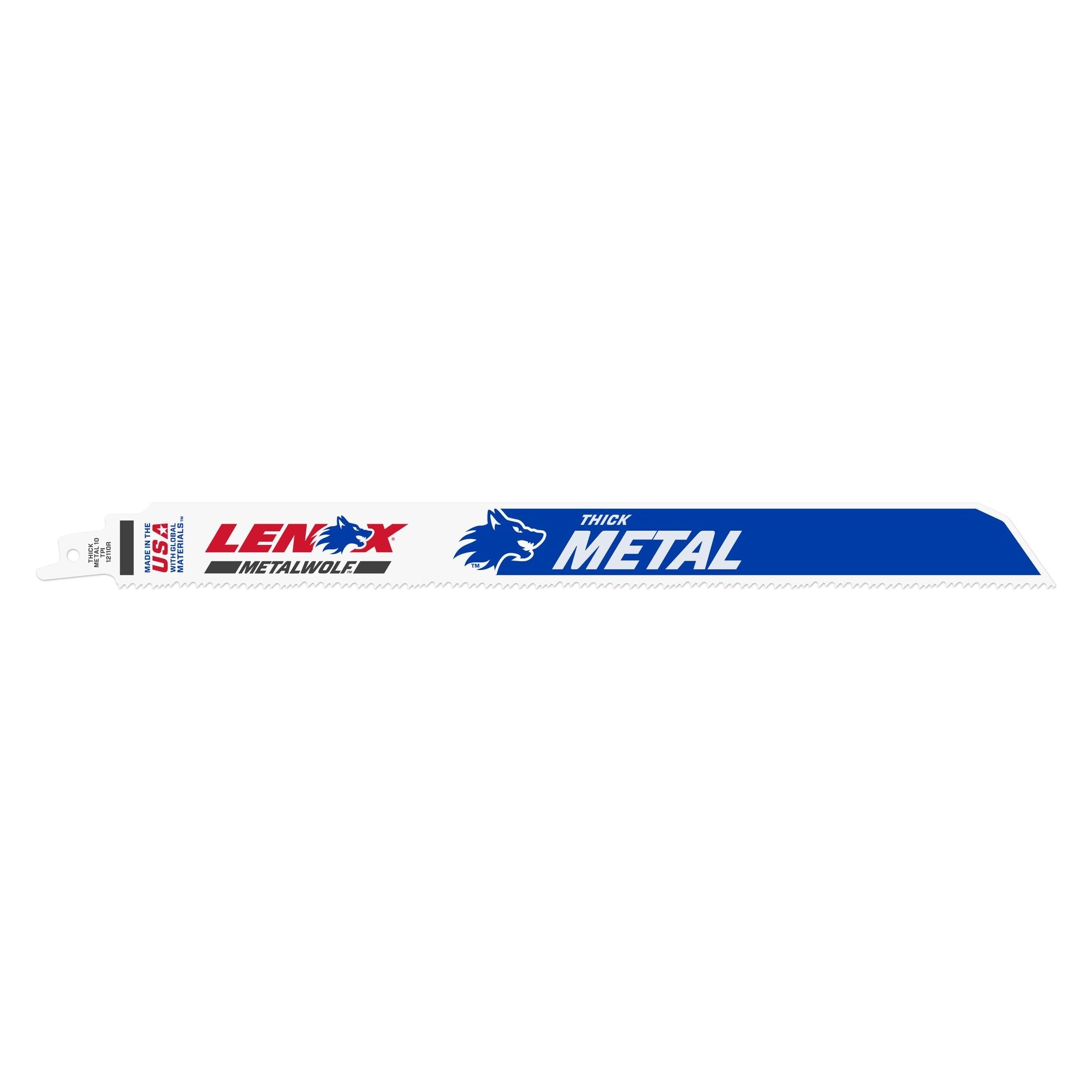 Lenox 2018212110R 12" x 1" x .042" 10 TPI Bi-Metal Reciprocating Saw Blades, 5-Pack - image 4