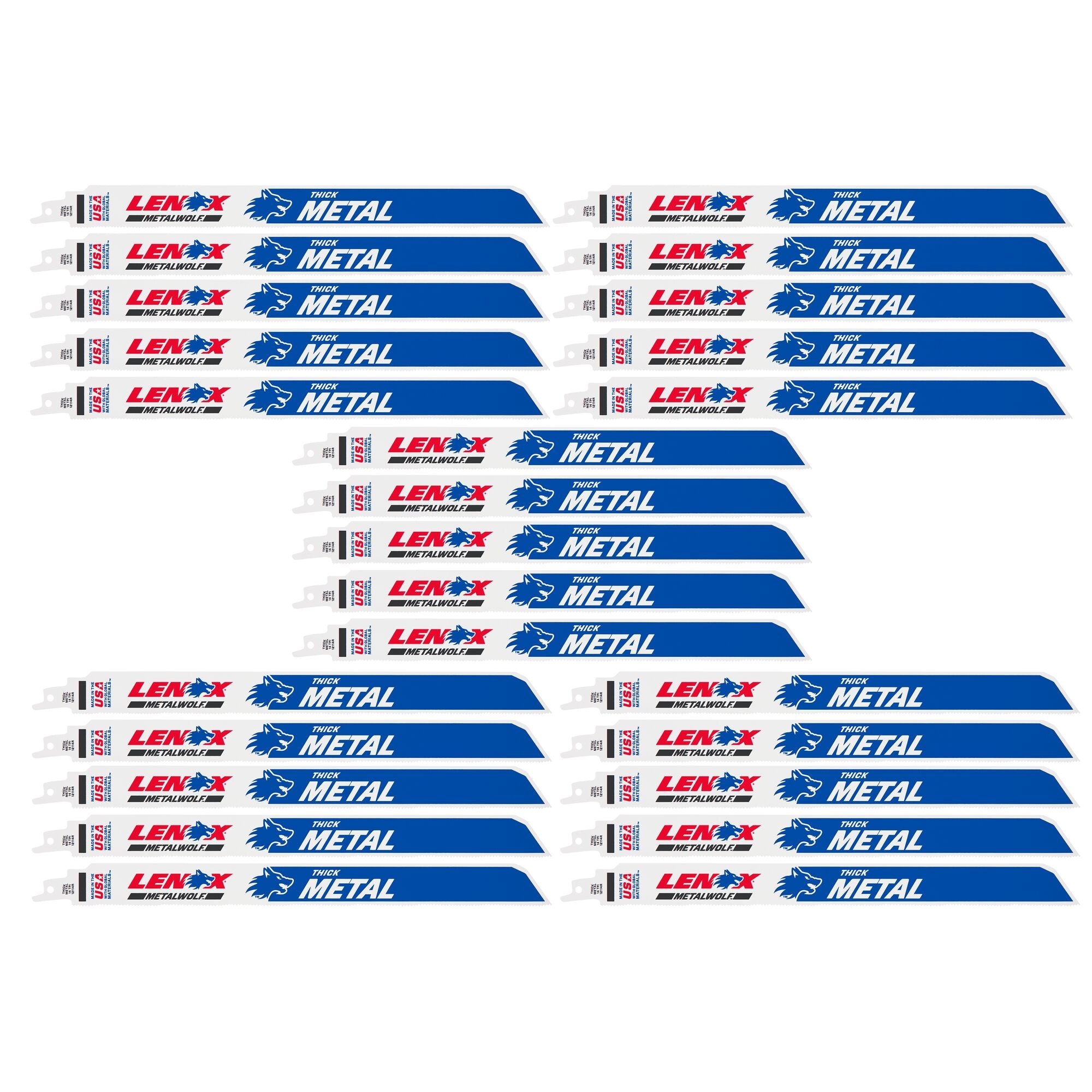 Lenox 20185B12114R 12" x 1" x .042" 14 TPI Bi-Metal Reciprocating Saw Blades, 25-Pack - image 1