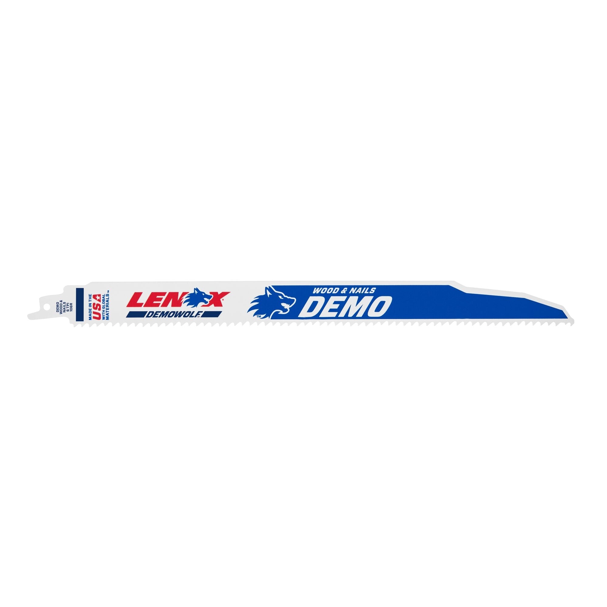 Lenox 20373106R5 12" x 1" x .062" 6 TPI Demolition Bi-Metal Reciprocating Saw Blades, 5-Pack - image 5