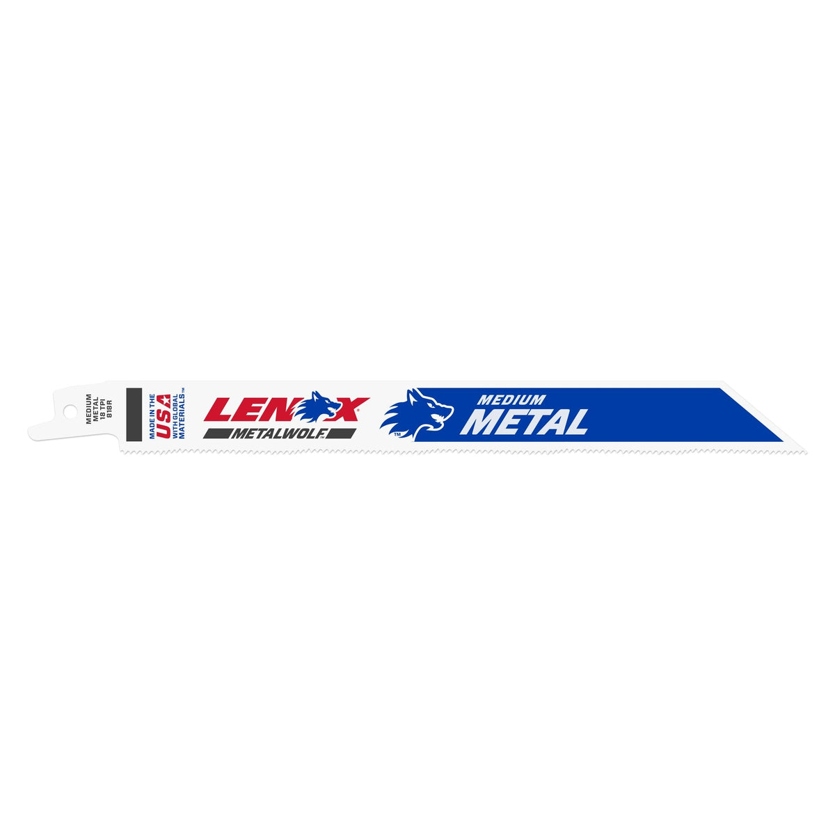 Lenox 20487B818R 8" x 3/4" x .035" 18 TPI Bi-Metal Reciprocating Saw Blades, 25-Pack - image 1