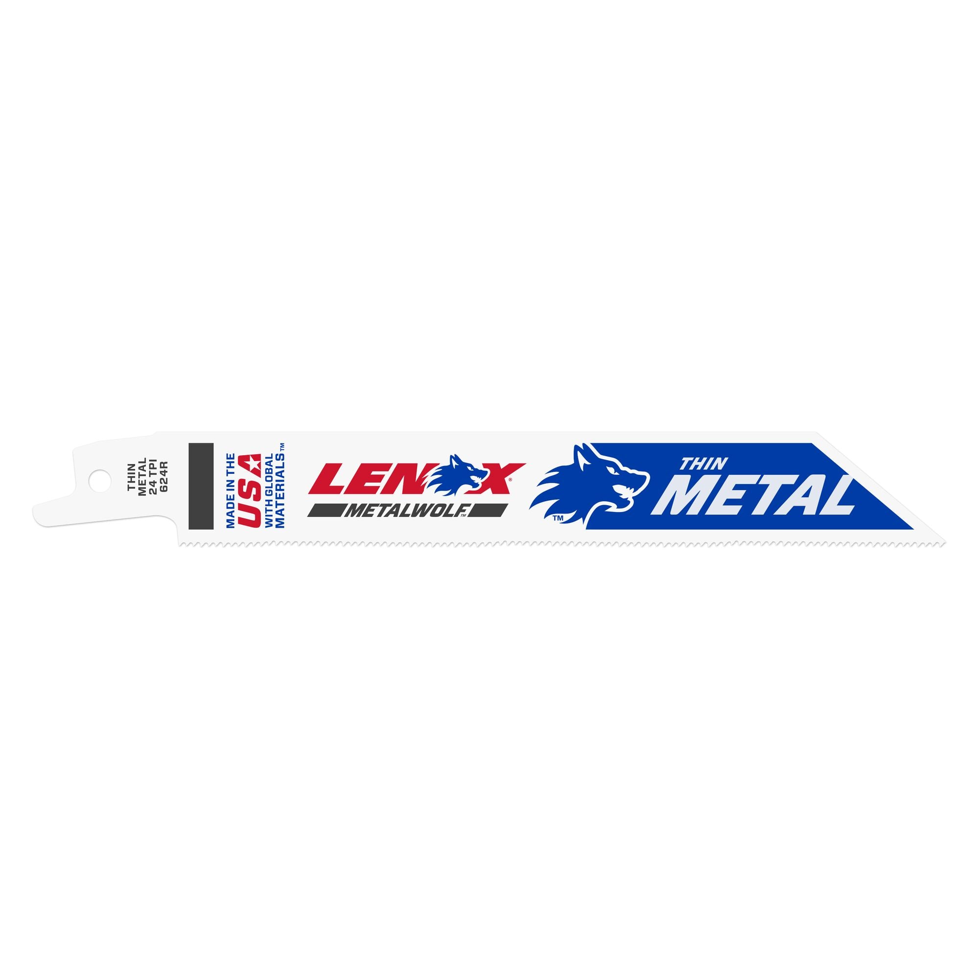 Lenox 20496B624R 6" x 3/4" x .035" 24 TPI Bi-Metal Reciprocating Saw Blades, 25-Pack - image 1