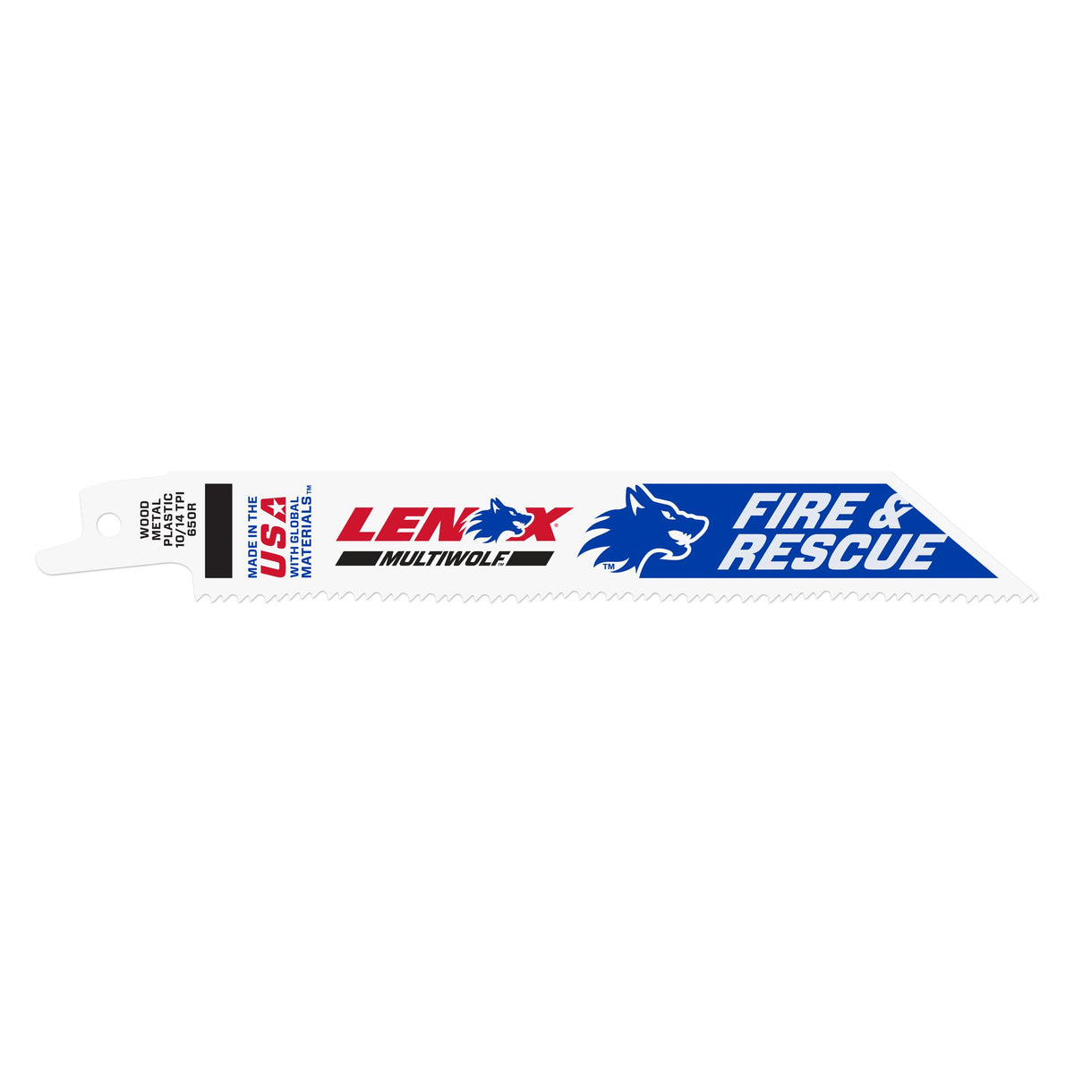 Lenox 20515B650R 6" x 3/4" x .050" 10/14 TPI Bi-Metal Reciprocating Saw Blades, 25-Pack - image 1